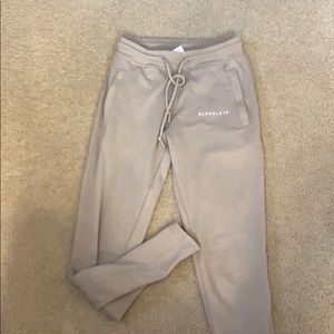 Nude alphalete joggers size small
